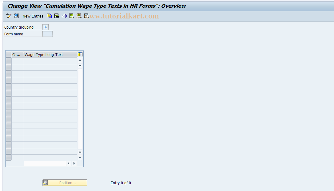 SAP TCode S_AHR_61002521 - IMG Activity: SIMG_OHAC424