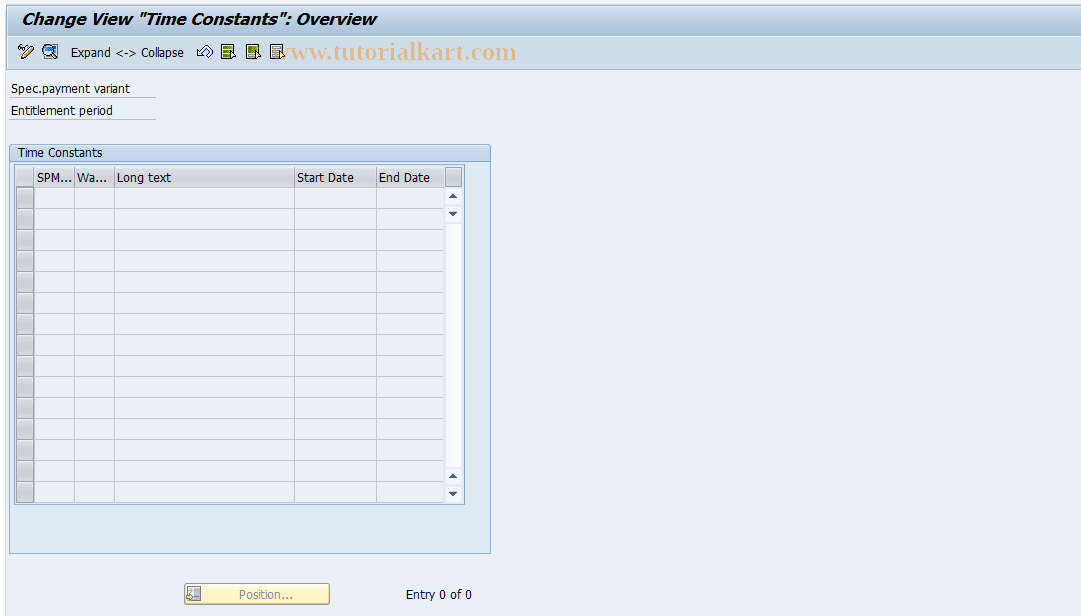 SAP TCode S_AHR_61002533 - IMG Activity: OHAASZ040