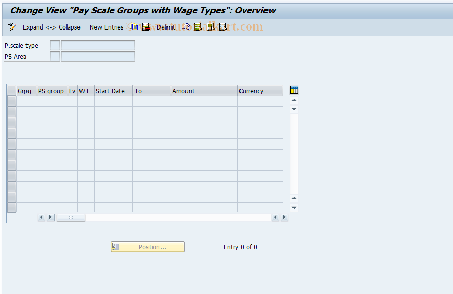 SAP TCode S_AHR_61002579 - IMG Activity: OHAABW005