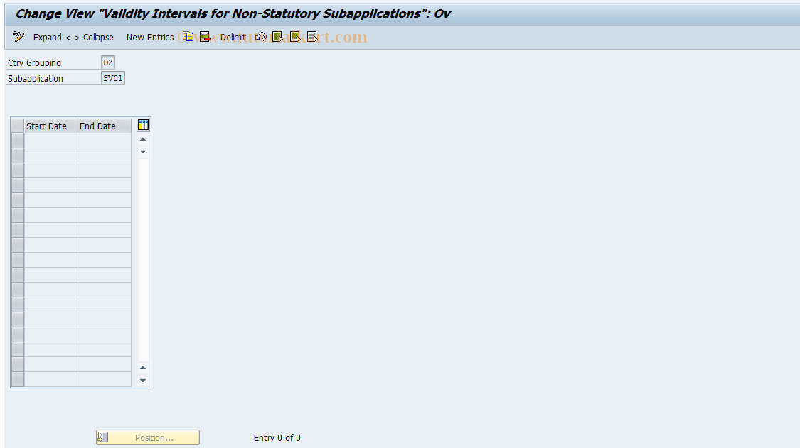 SAP TCode S_AHR_61002603 - IMG Activity: OHACSV902