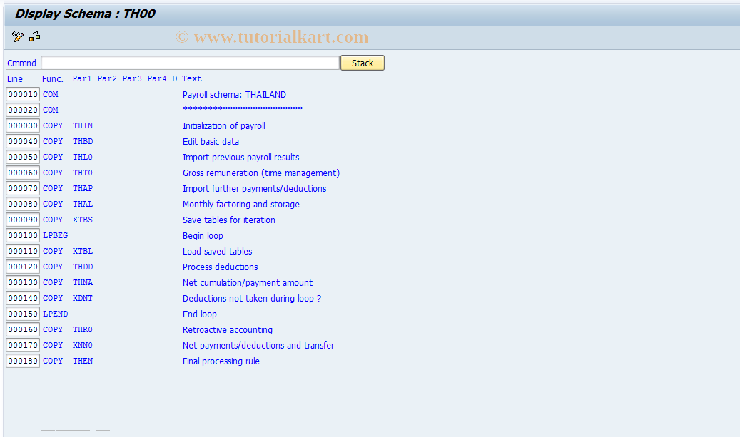 SAP TCode S_AHR_61002609 - IMG-Aktivität: OHATH_1040A