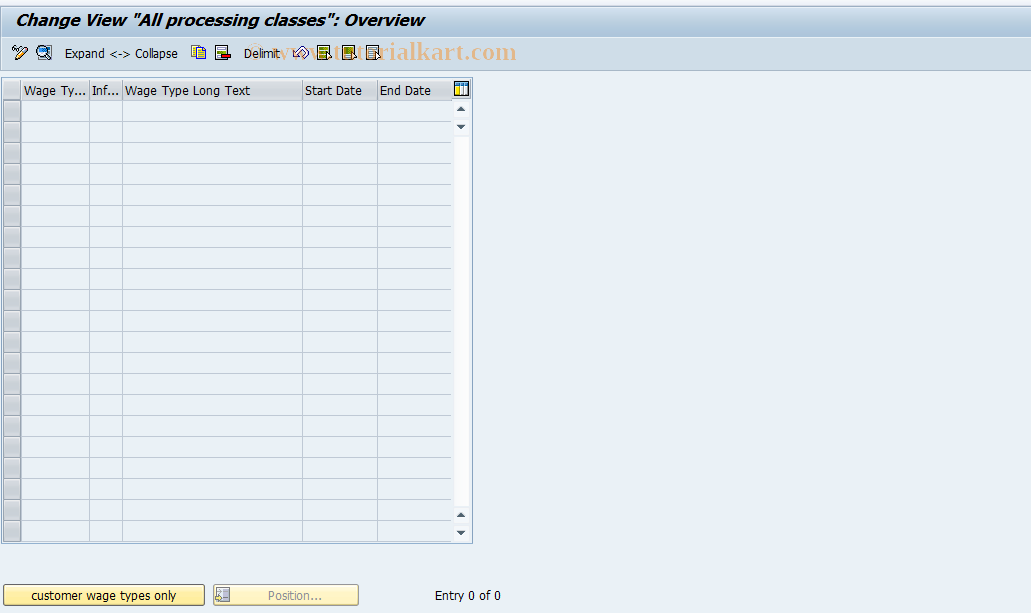 SAP TCode S_AHR_61002616 - IMG-Aktivität: OHATH_1015