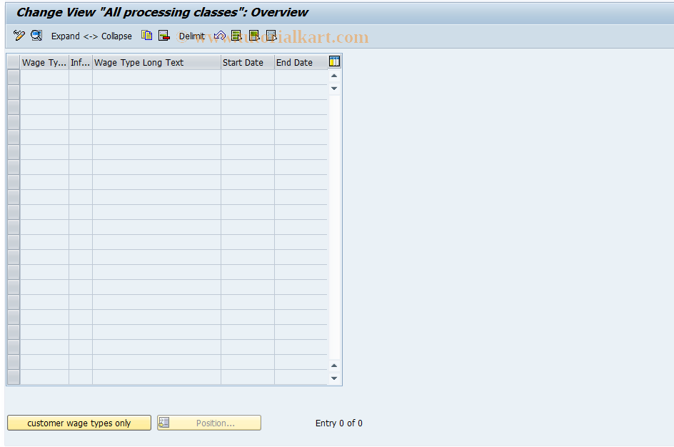 SAP TCode S_AHR_61002628 - IMG-Aktivität: OHATH_1016