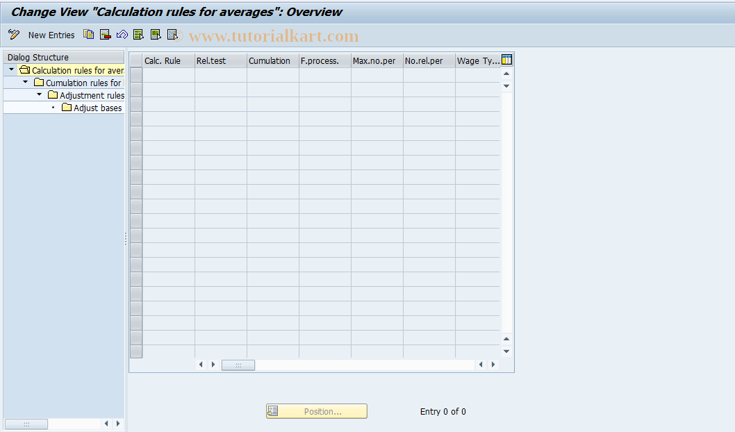 SAP TCode S_AHR_61002645 - IMG Activity: OHACAV001B