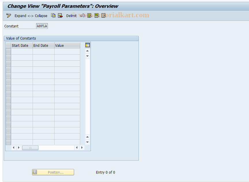 SAP TCode S_AHR_61002656 - IMG Activity: OHAA8041