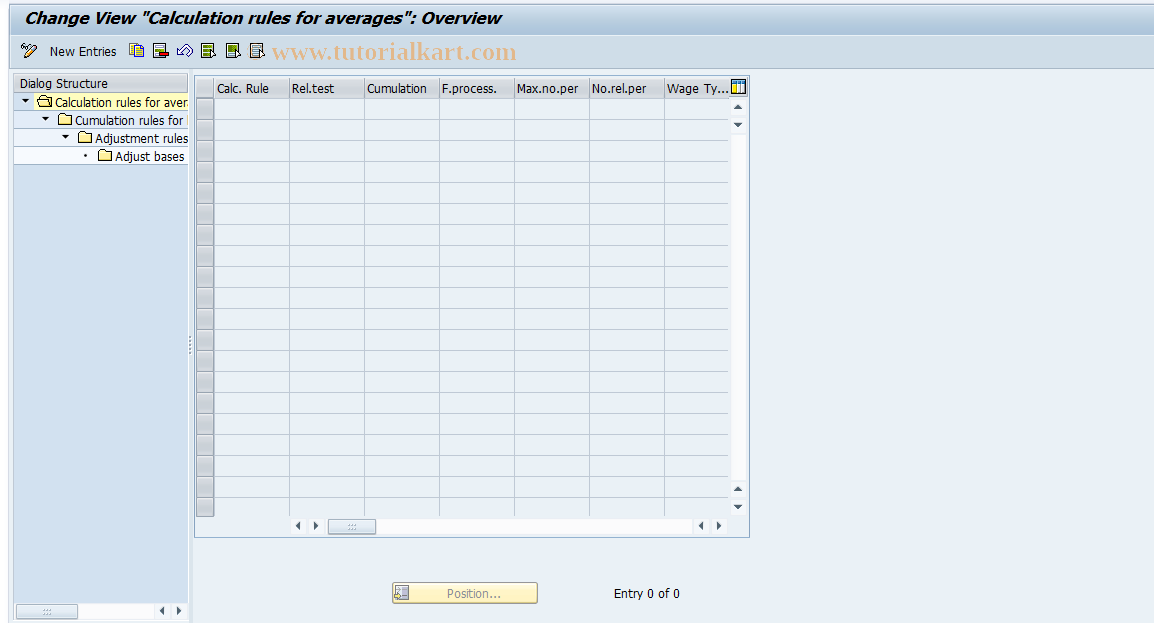 SAP TCode S_AHR_61002657 - IMG Activity: OHACAV511B