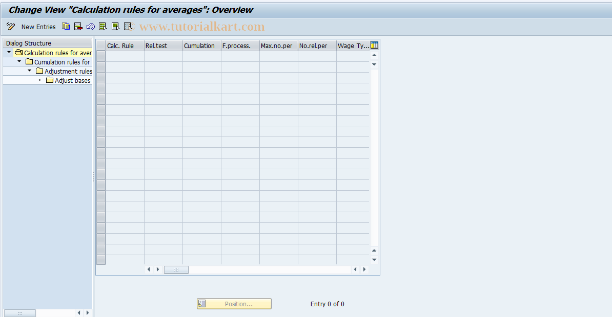 SAP TCode S_AHR_61002660 - IMG Activity: OHACAV511C