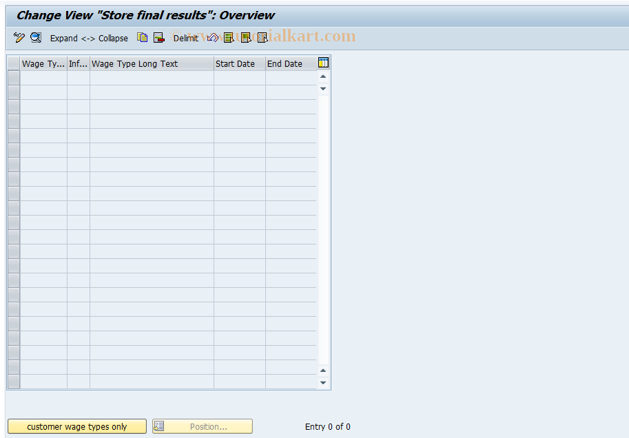 SAP TCode S_AHR_61002666 - IMG Activity: OHACSL004