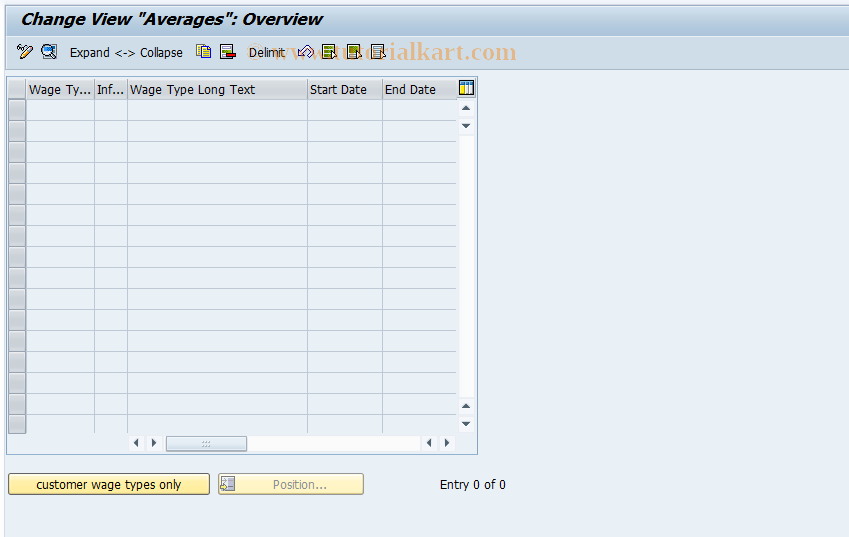 SAP TCode S_AHR_61002669 - IMG Activity: OHACUM223