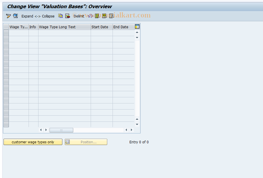 SAP TCode S_AHR_61002671 - IMG Activity: OHACUM222