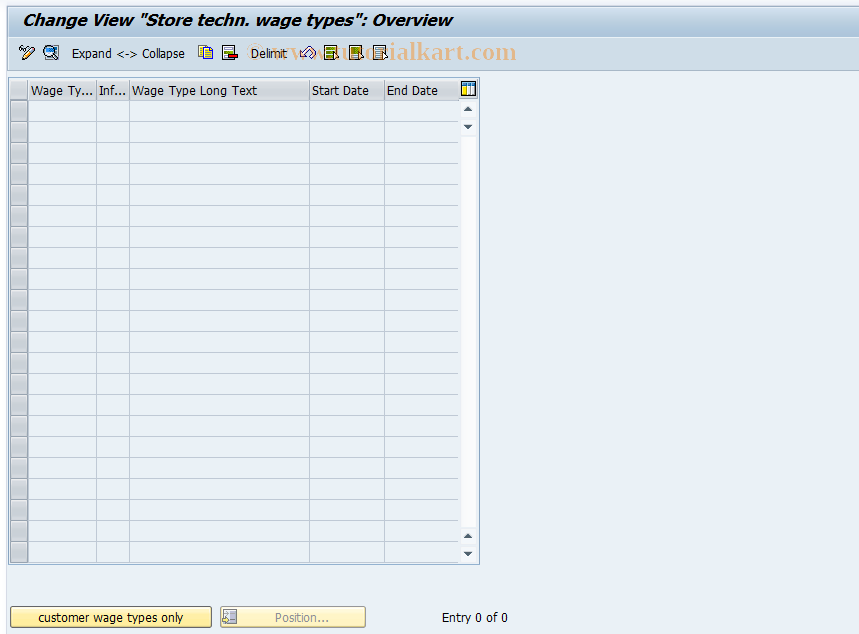 SAP TCode S_AHR_61002702 - IMG Activity: OHACSL002