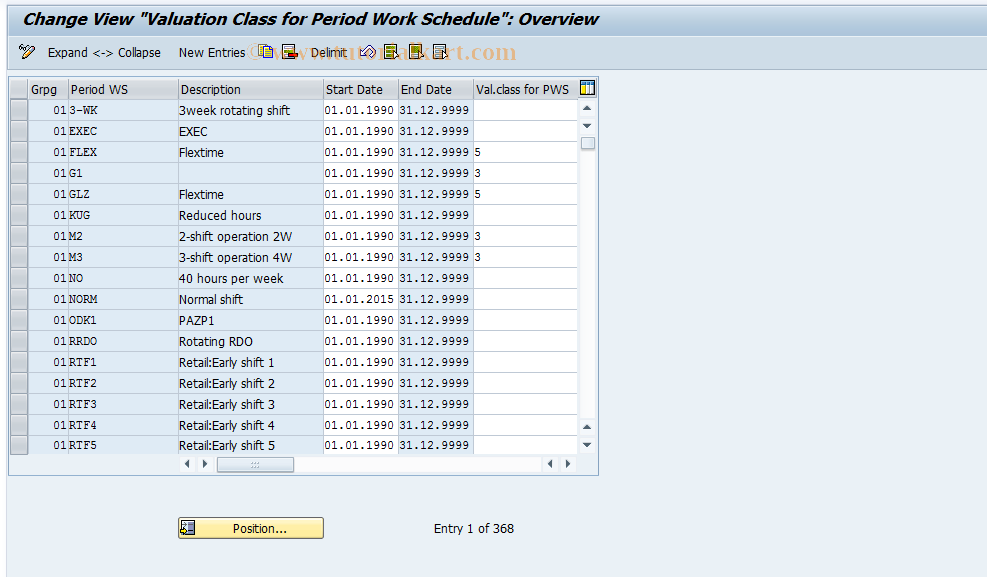 SAP TCode S_AHR_61002716 - IMG Activity: OHACTI361