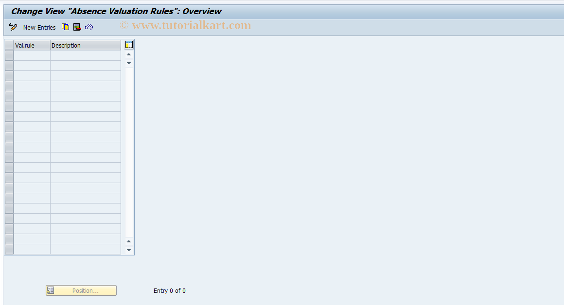 SAP TCode S_AHR_61002738 - IMG Activity: OHACAB001