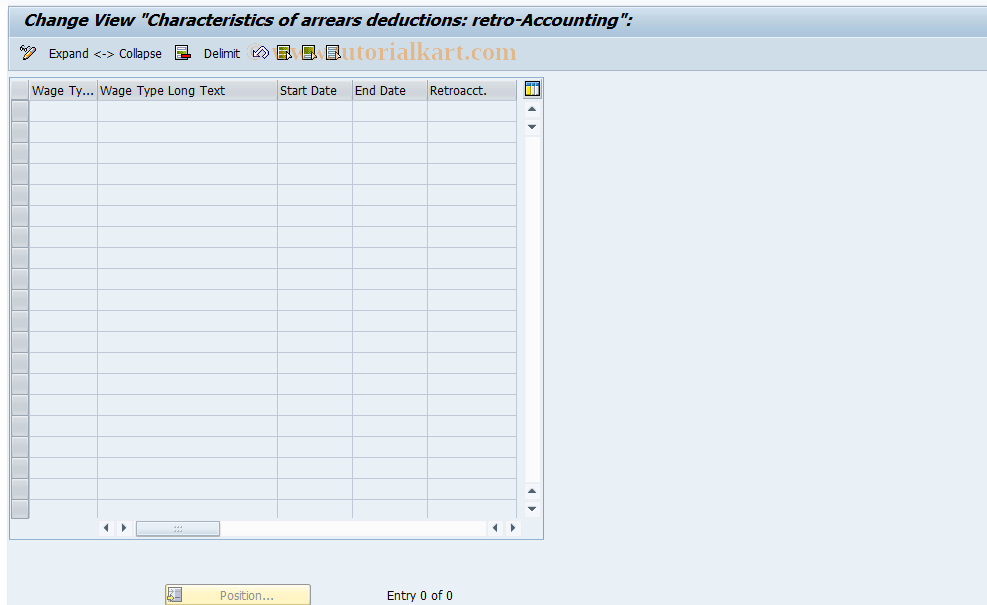 SAP TCode S_AHR_61002746 - IMG-Aktivität: OHATH_1044