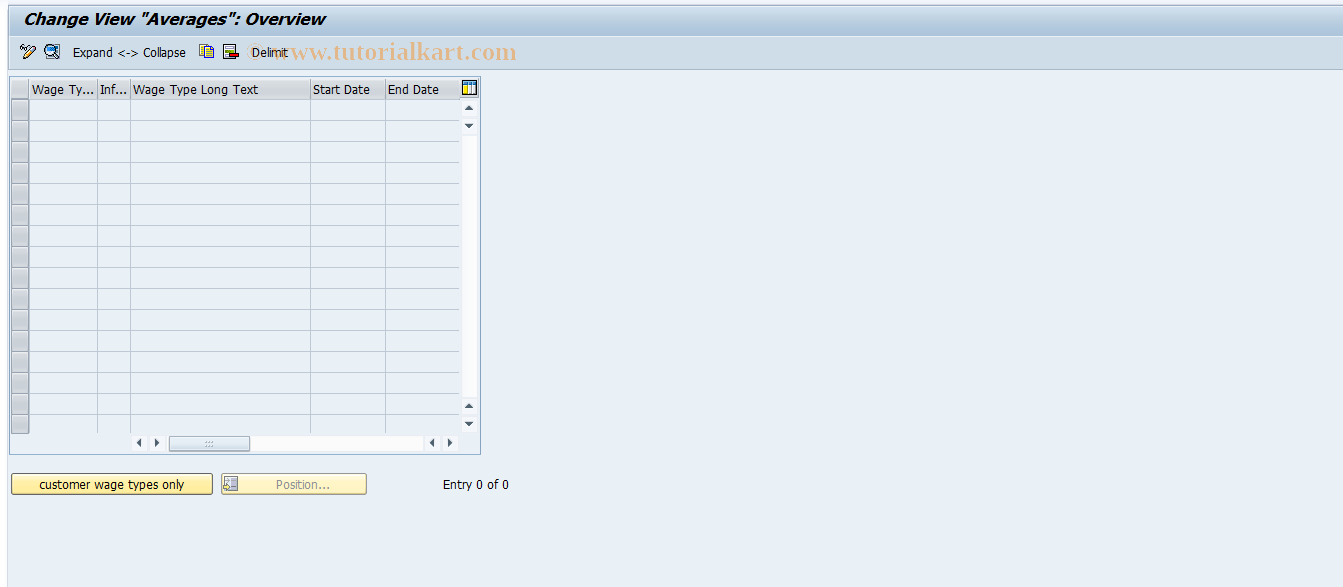 SAP TCode S_AHR_61002770 - IMG-Aktivität: OHAWAVBAS