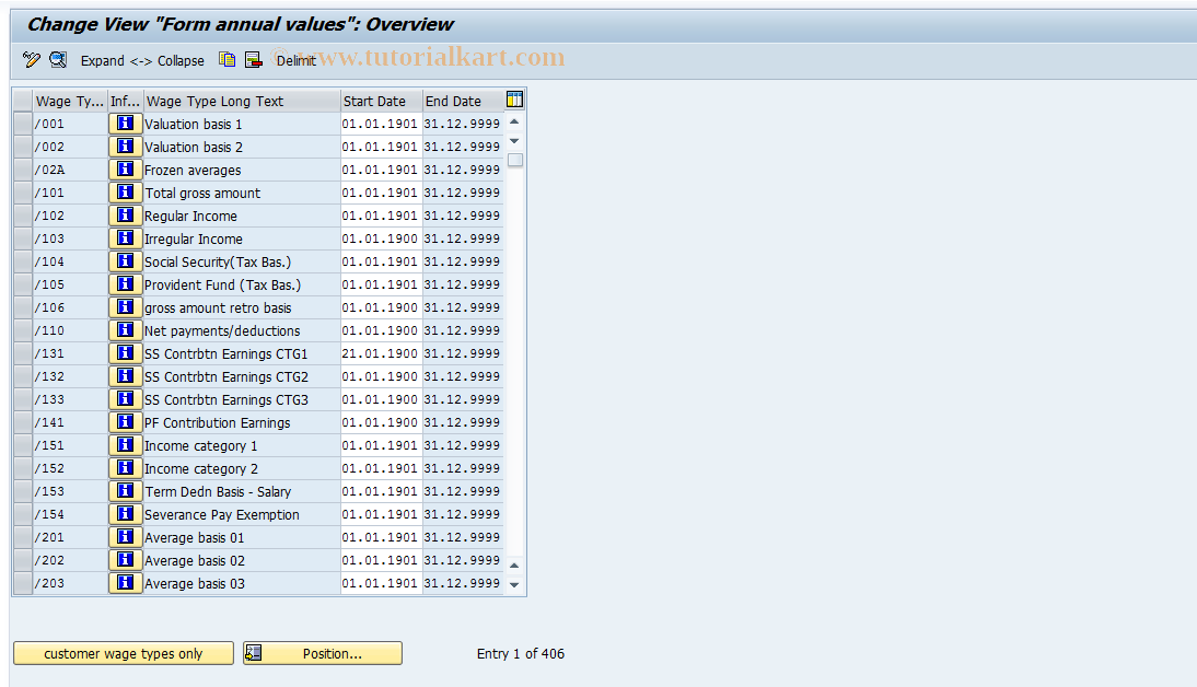 SAP TCode S_AHR_61002772 - IMG-Aktivität: OHATH_JW000