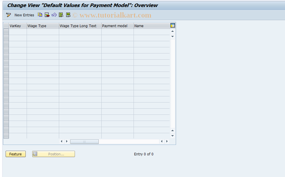 SAP TCode S_AHR_61002774 - IMG-Aktivität: OHITH_1014