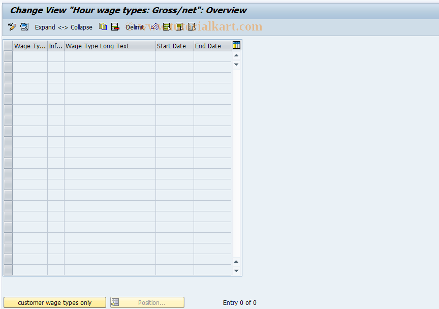 SAP TCode S_AHR_61002791 - IMG Activity: OHACM0162