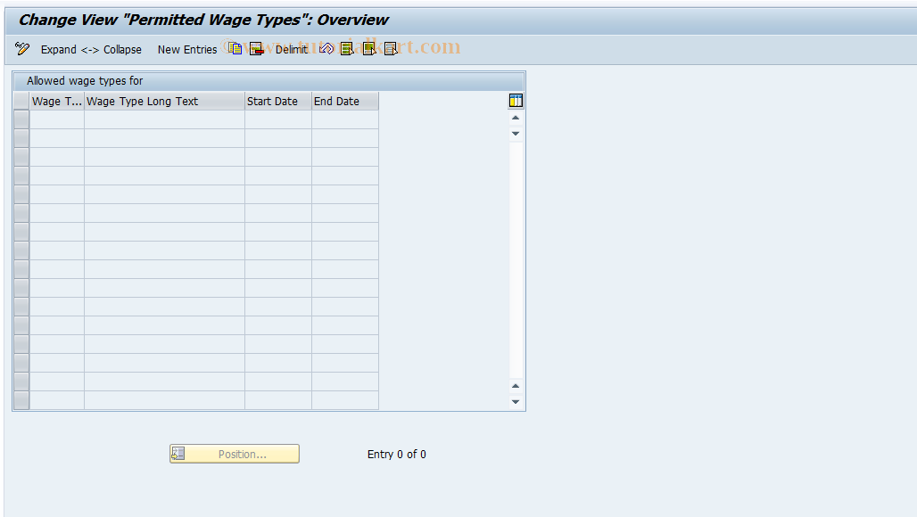 SAP TCode S_AHR_61002793 - IMG-Aktivität: OHATH_GU070