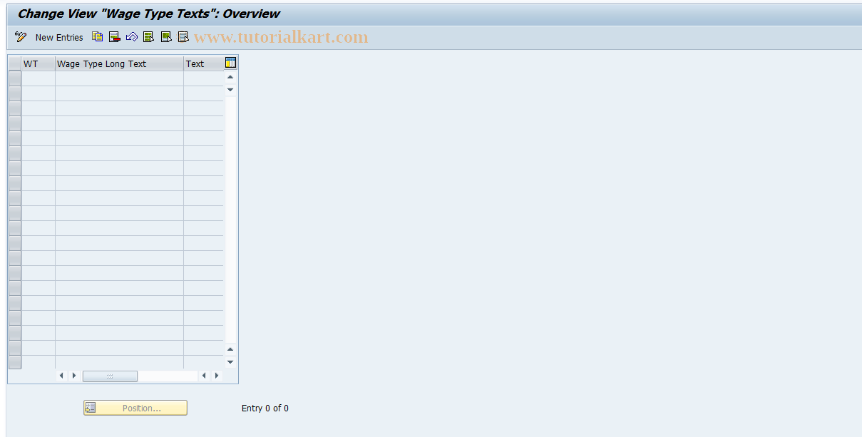 SAP TCode S_AHR_61002797 - IMG-Aktivität: OHAWUM025