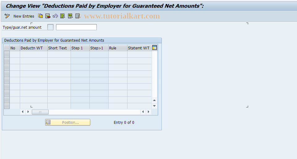 SAP TCode S_AHR_61002803 - IMG-Aktivität: OHATH_GU090