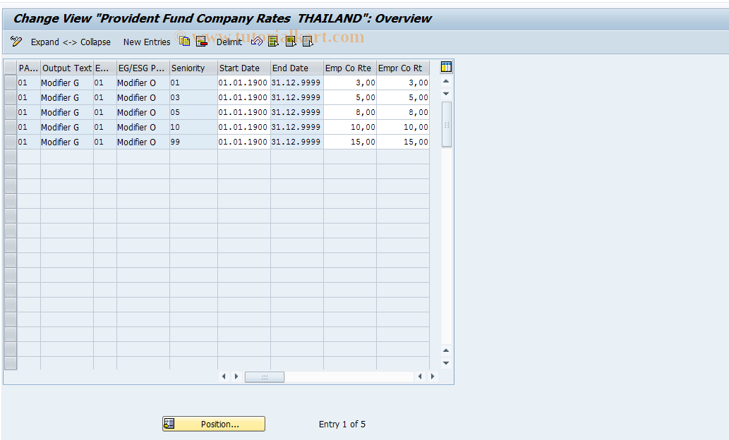 SAP TCode S_AHR_61002825 - IMG-Aktivität: OHATH_PF060