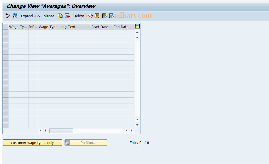 SAP TCode S_AHR_61002828 - IMG Activity: OHACIW082