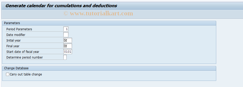 SAP TCode S_AHR_61002829 - IMG-Aktivität: OHAWUM015