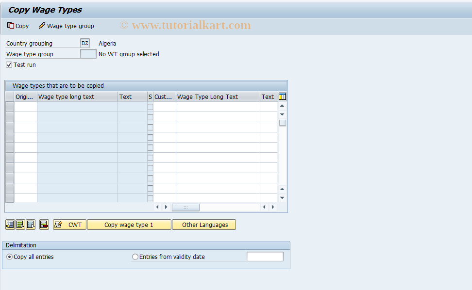 SAP TCode S_AHR_61002830 - IMG-Aktivität: OHATH_GU020