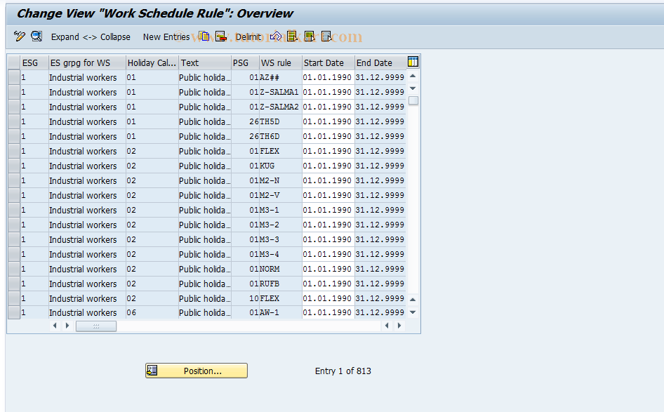 SAP TCode S_AHR_61002832 - IMG Activity: OHACKA014