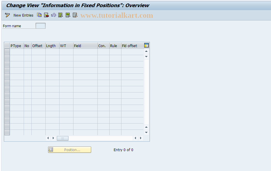 SAP TCode S_AHR_61002839 - IMG-Aktivität: SIMG_OHATW_405