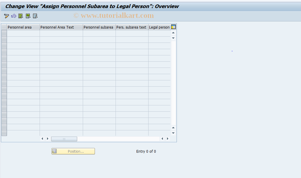 SAP TCode S_AHR_61002851 - IMG Activity: OHACUM011