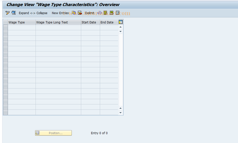 SAP TCode S_AHR_61002860 - IMG Activity: OHACUM103