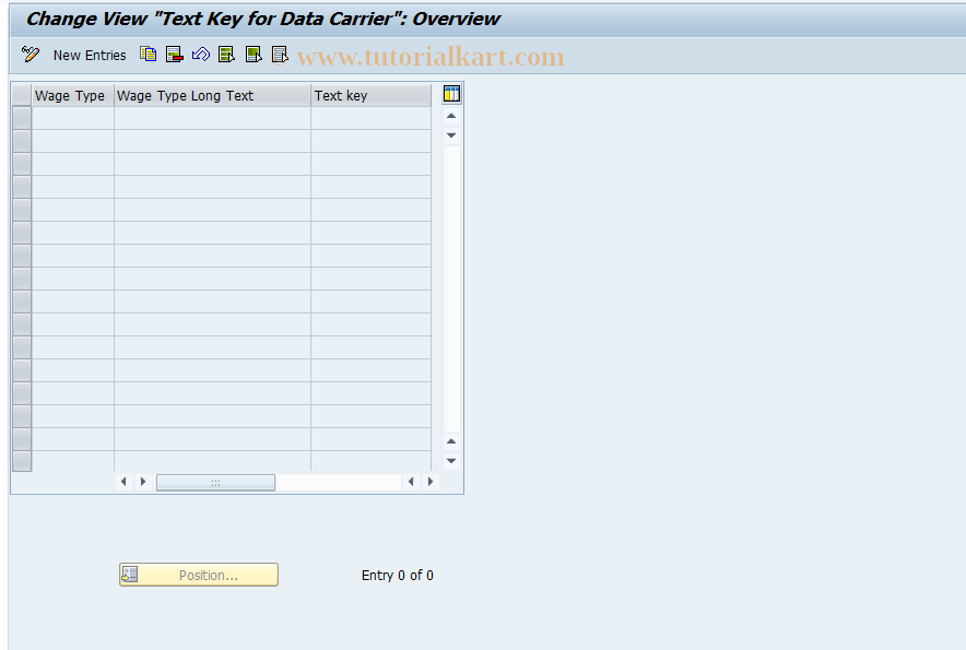 SAP TCode S_AHR_61002882 - IMG-Aktivität: OHATW_DT004