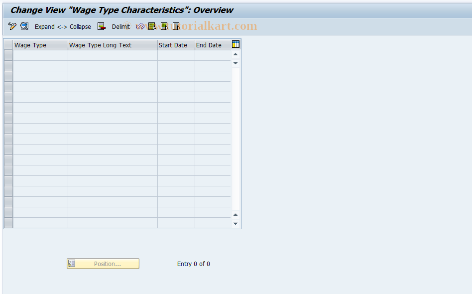 SAP TCode S_AHR_61002892 - IMG-Aktivität: OHATH_TM060A