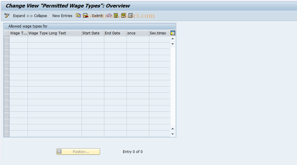 SAP TCode S_AHR_61002896 - IMG-Aktivität: OHATH_TM070A