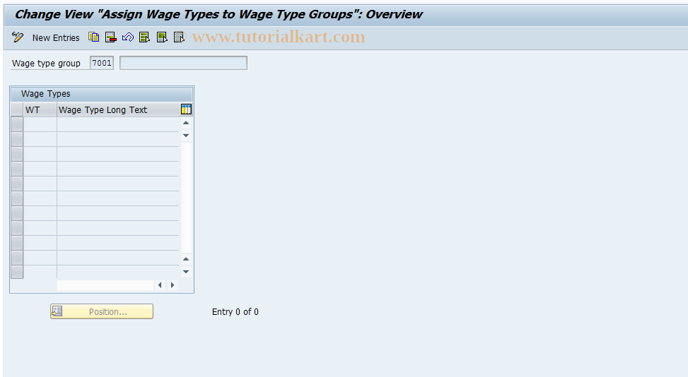 SAP TCode S_AHR_61002913 - IMG-Aktivität: OHAWDE1048