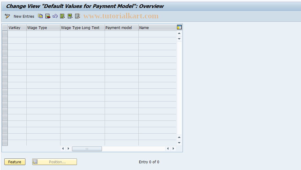 SAP TCode S_AHR_61002928 - IMG-Aktivität: OHAZA_PY014