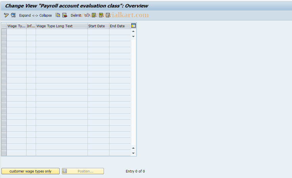 SAP TCode S_AHR_61002949 - IMG-Aktivität: SIMG_OHATW_464