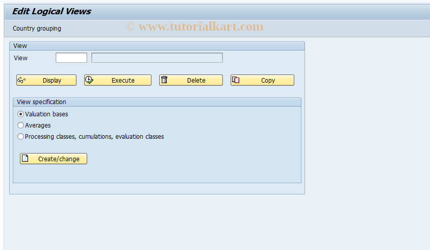 SAP TCode S_AHR_61002964 - IMG Activity: OHACUM105