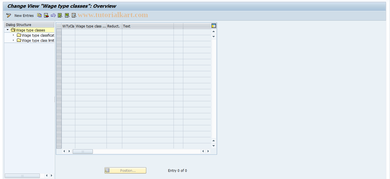 SAP TCode S_AHR_61002965 - IMG-Aktivität: OHAWR1025