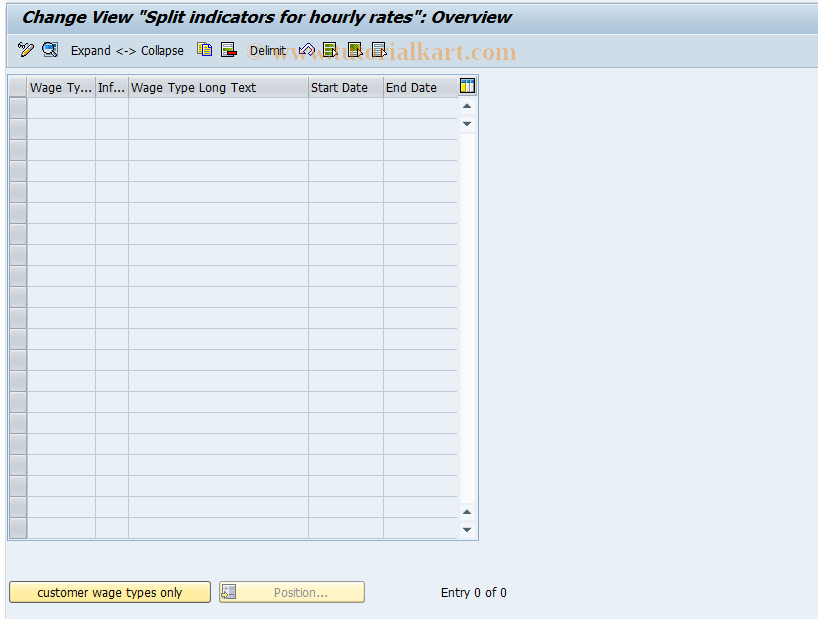 SAP TCode S_AHR_61002994 - IMG Activity: OHACFZ015