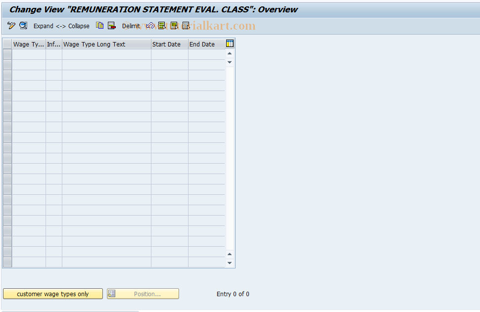 SAP TCode S_AHR_61002996 - IMG-Aktivität: SIMG_OHATH_528