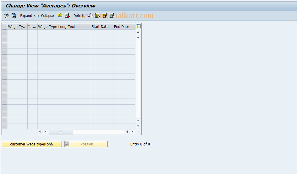 SAP TCode S_AHR_61003072 - IMG-Aktivität: OHATW_AVBAS