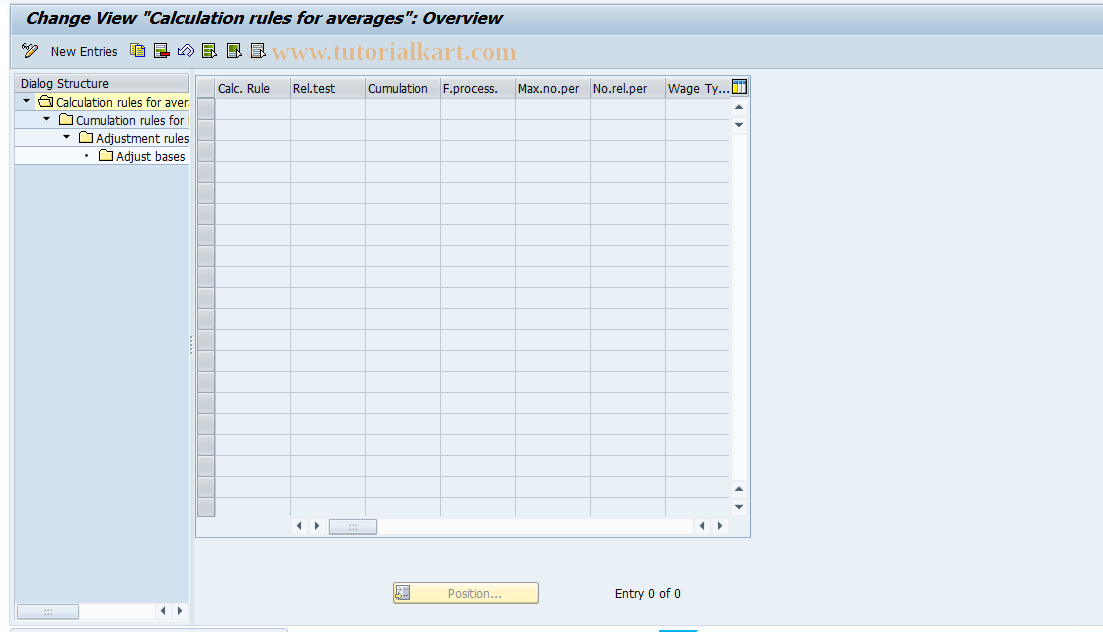 SAP TCode S_AHR_61003075 - IMG-Aktivität: OHATW_AV001