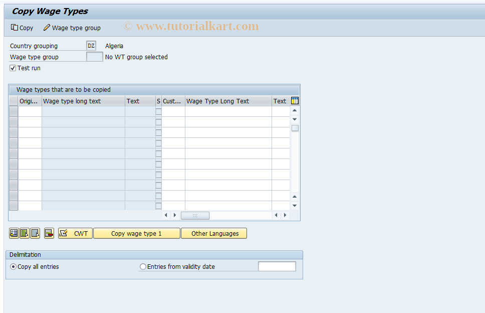 SAP TCode S_AHR_61003084 - IMG-Aktivität: OHATW_BN112