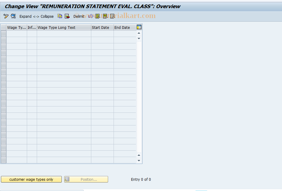 SAP TCode S_AHR_61003119 - IMG-Aktivität: SIMG_OHATH_507