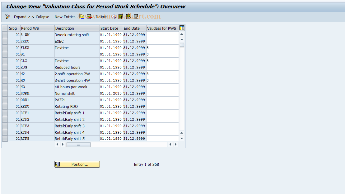 SAP TCode S_AHR_61003138 - IMG-Aktivität: OHATH_TI361