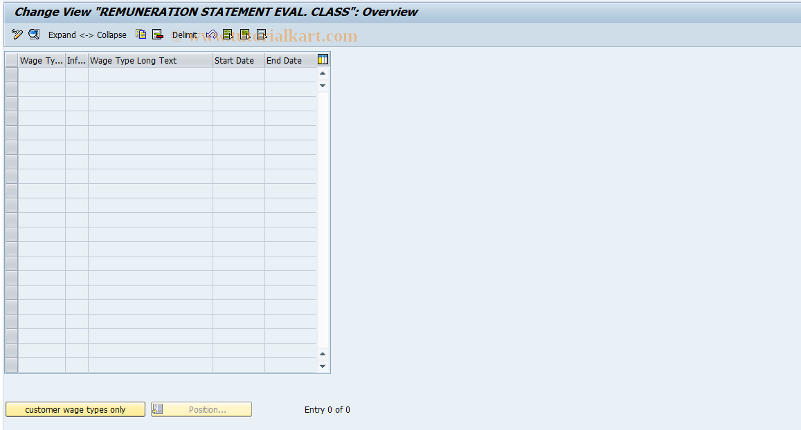 SAP TCode S_AHR_61003149 - IMG-Aktivität: SIMG_OHAR507