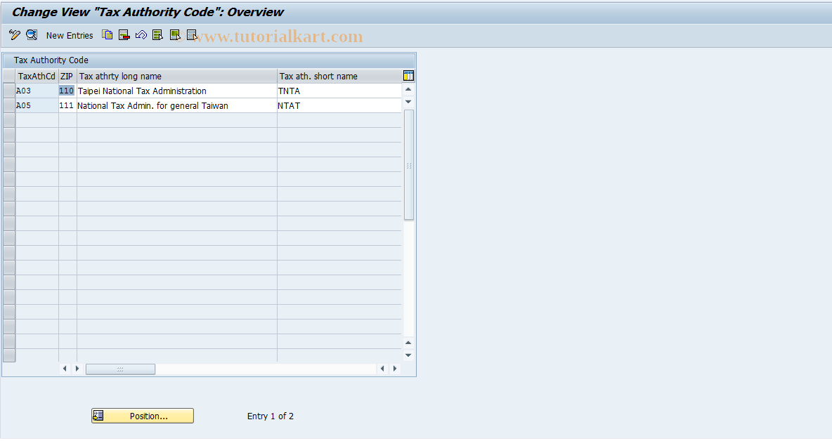 SAP TCode S_AHR_61003163 - IMG-Aktivität: OHATW_TX130